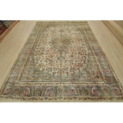 Muntajar One-of-a-Kind 9'4'' X 11'11'' 1970s Wool Area Rug Pink | Wayfair North America