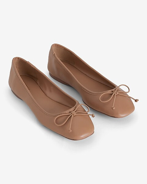 Square Toe Ballet Flats | Express