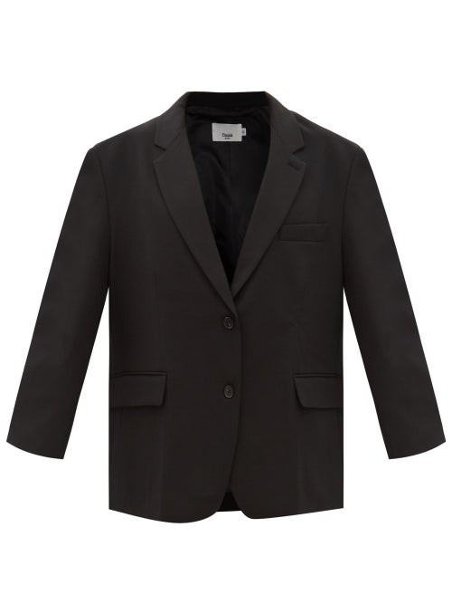 The Frankie Shop - Bea Oversized Fresco Suit Jacket - Womens - Black | Matches (US)