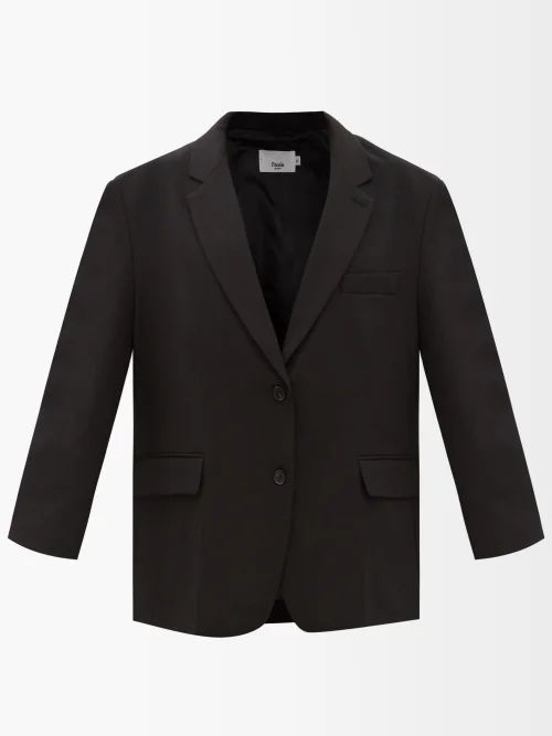 The Frankie Shop - Bea Oversized Fresco Suit Jacket - Womens - Black | Matches (US)