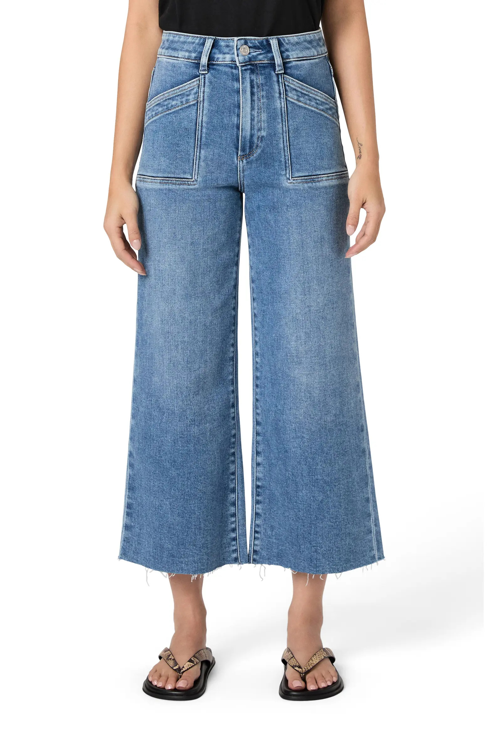 Anessa Crop Wide Leg Jeans (Women) | Nordstrom | Nordstrom