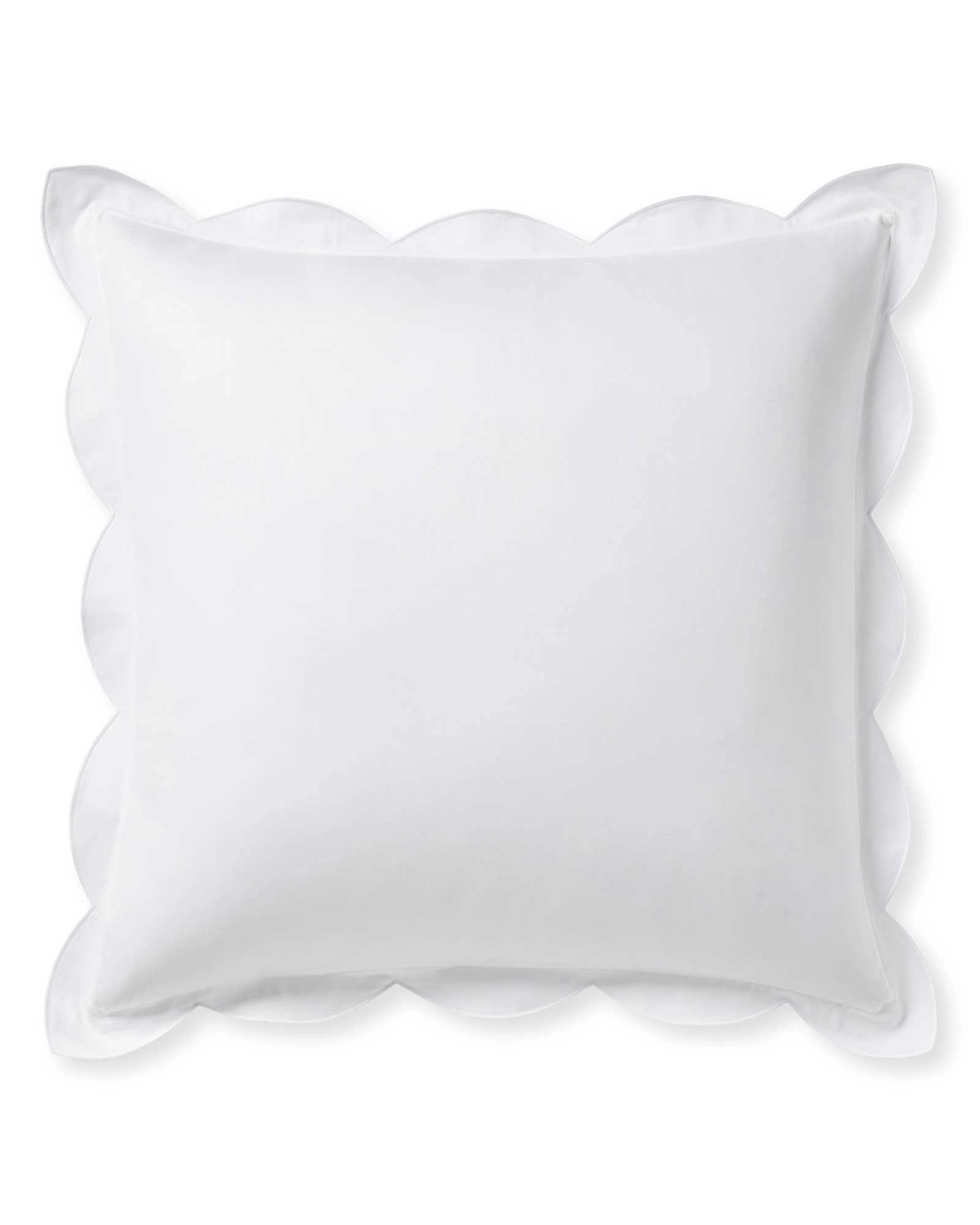 Scallop Sateen Sham | Serena and Lily