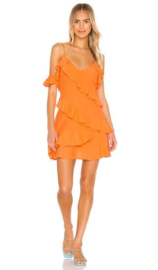Song of Style Sloane Mini Dress in Orange. - size XXL (also in L, M, S, XL, XS, XXS) | Revolve Clothing (Global)