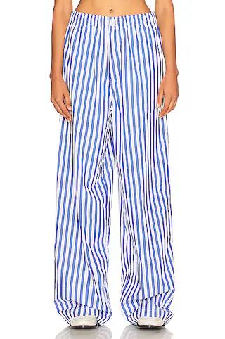 Cotton Poplin Stripe Pajama Pant | FWRD 