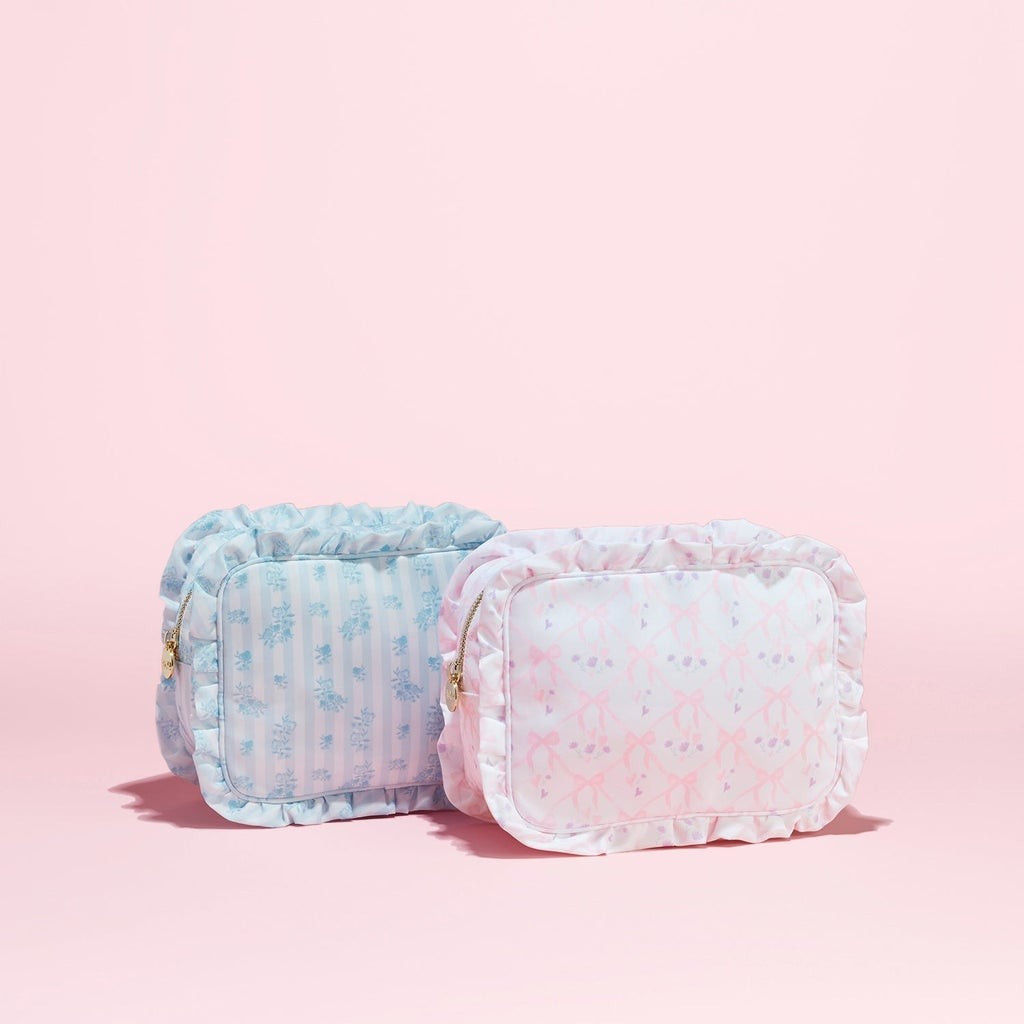 High Tea Printed Ruffle Large Pouch | Stoney Clover Lane