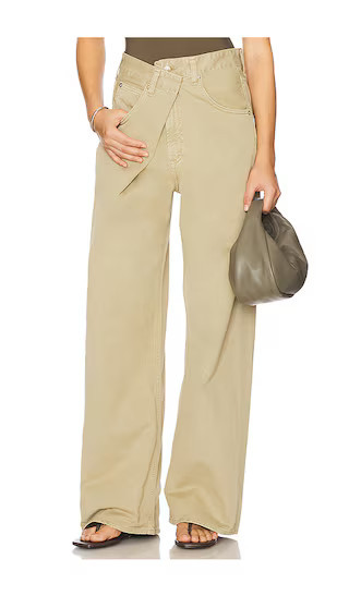 AGOLDE Vana Wide Leg in Tan. - size 27 | Revolve Clothing (Global)