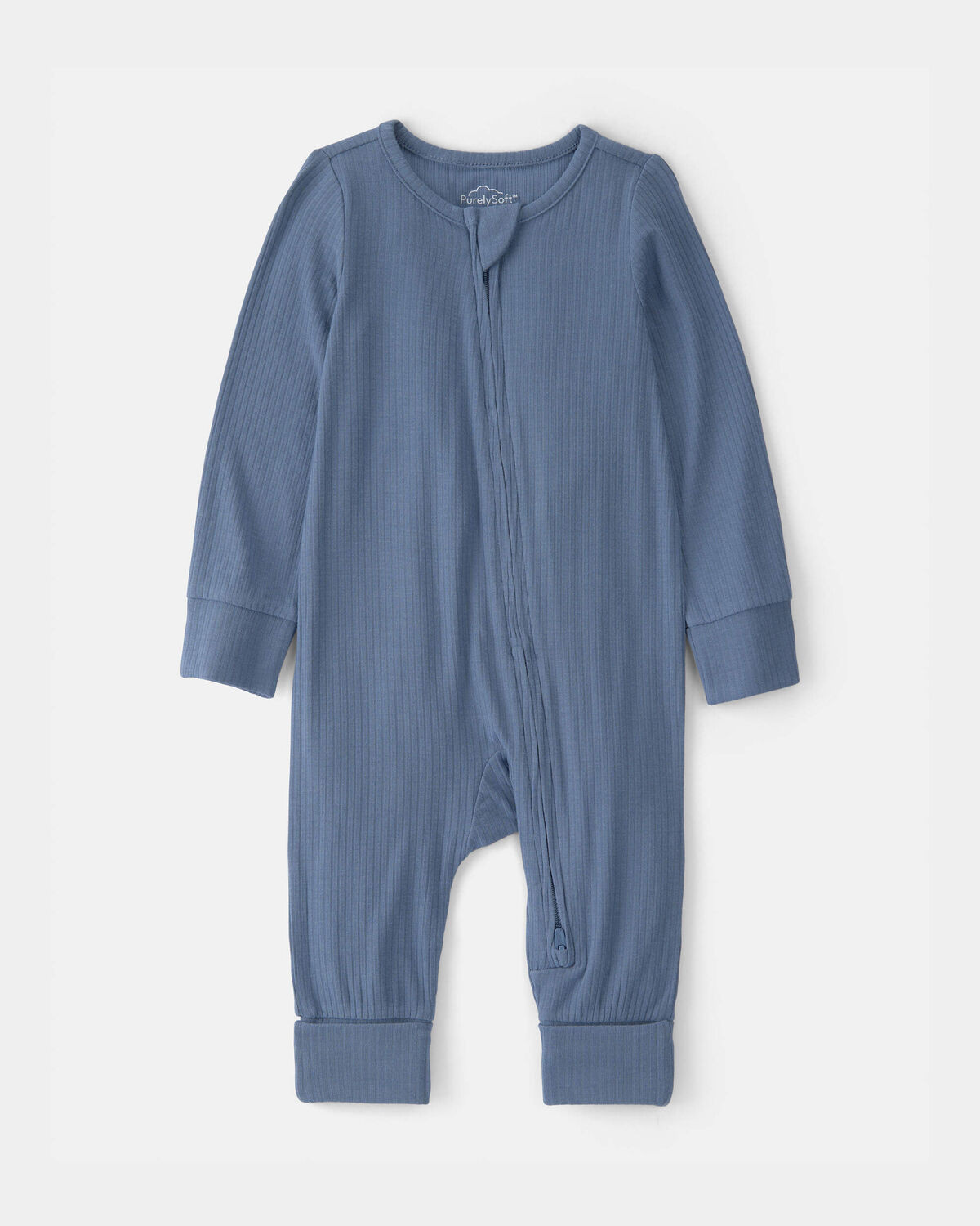 Baby Boy 2-Way Zip PurelySoft Sleep & Play Pajama - Blue | Carter's Inc