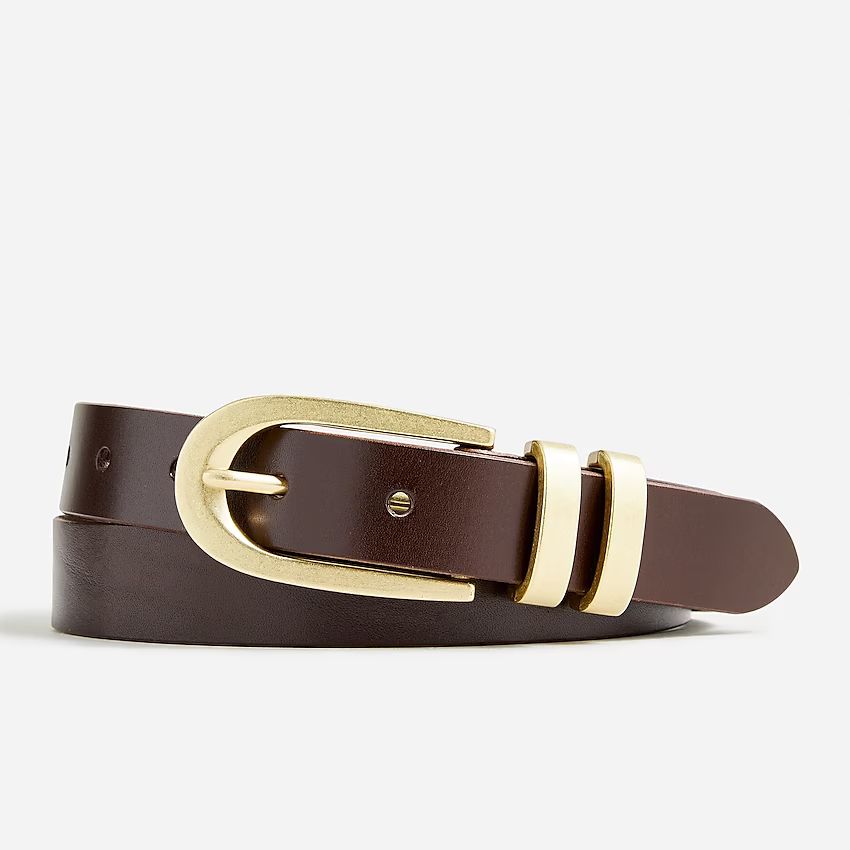 Italian leather skinny belt | J.Crew US