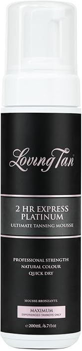 Loving Tan Platinum 2 HR Express Self Tanning Mousse, Darkest Shade Yet - Streak Free, Profession... | Amazon (US)