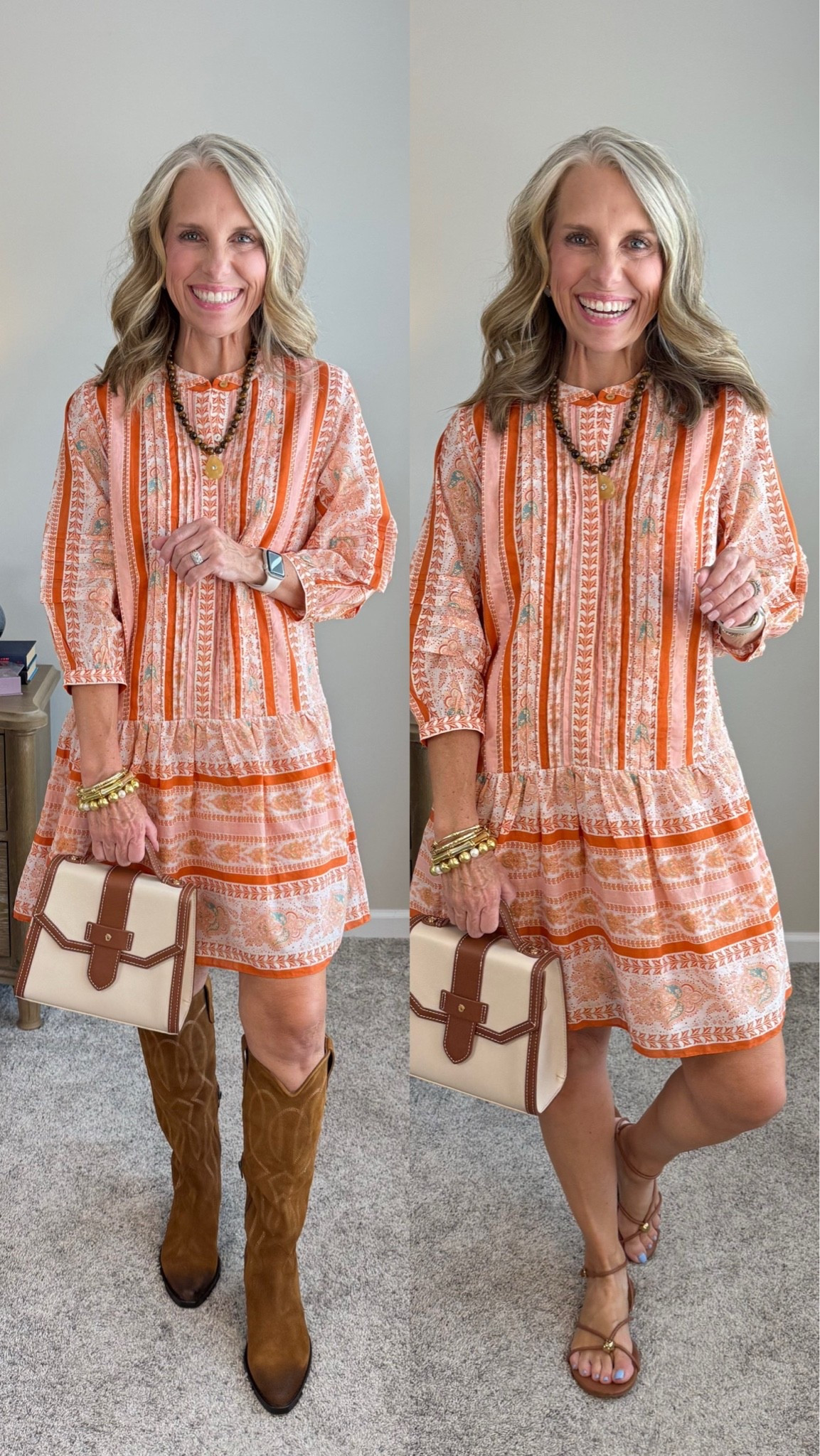 Wear this dress with boots, sandals, sneakers, or heels. 
@Cleobella @Belk

#LTKgrwm #LTKOver40 #LTKWorkwear
