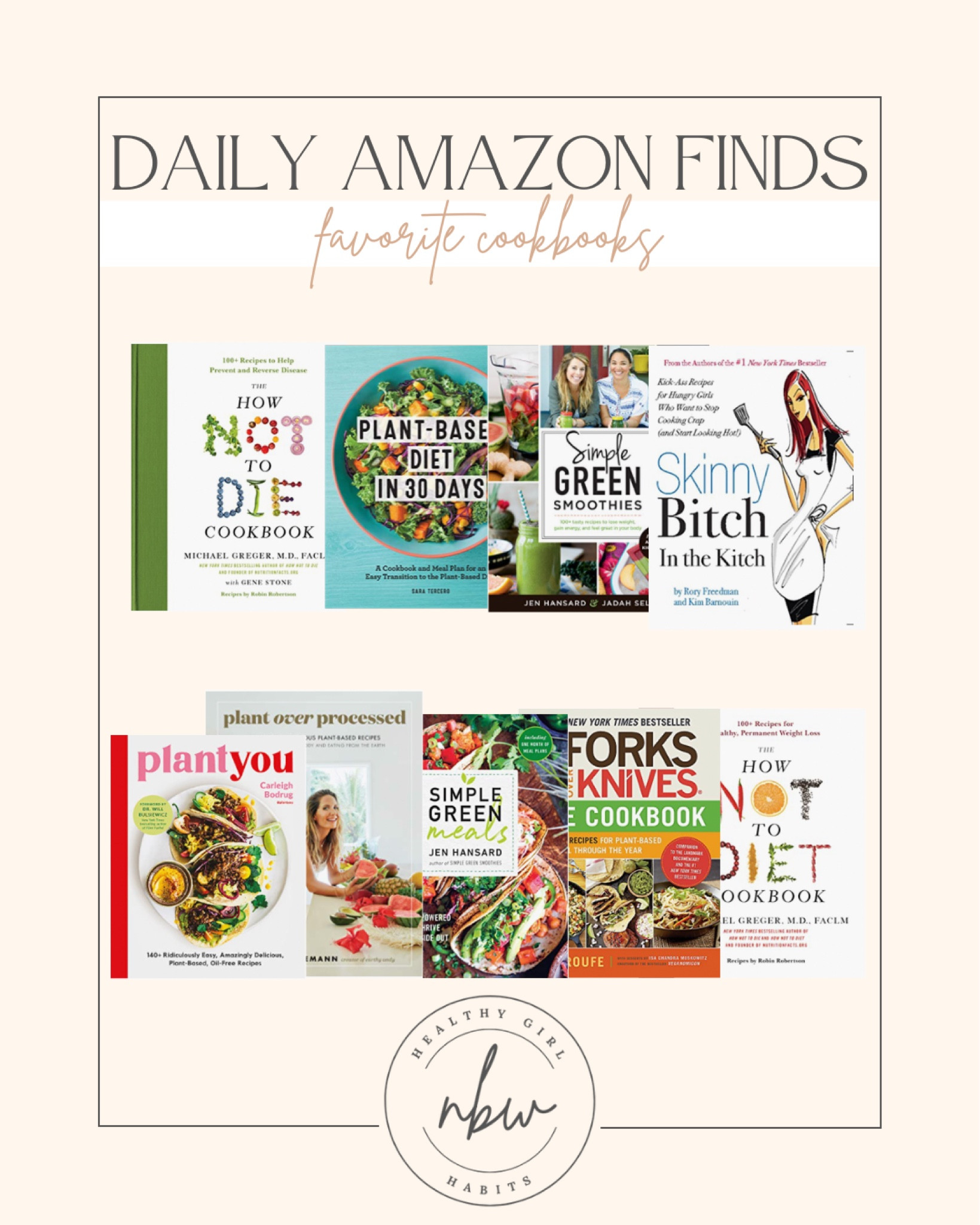 Daily Amazon Finds: My Favorite Plant-Based Cookbooks! 

#LTKhome #LTKunder100