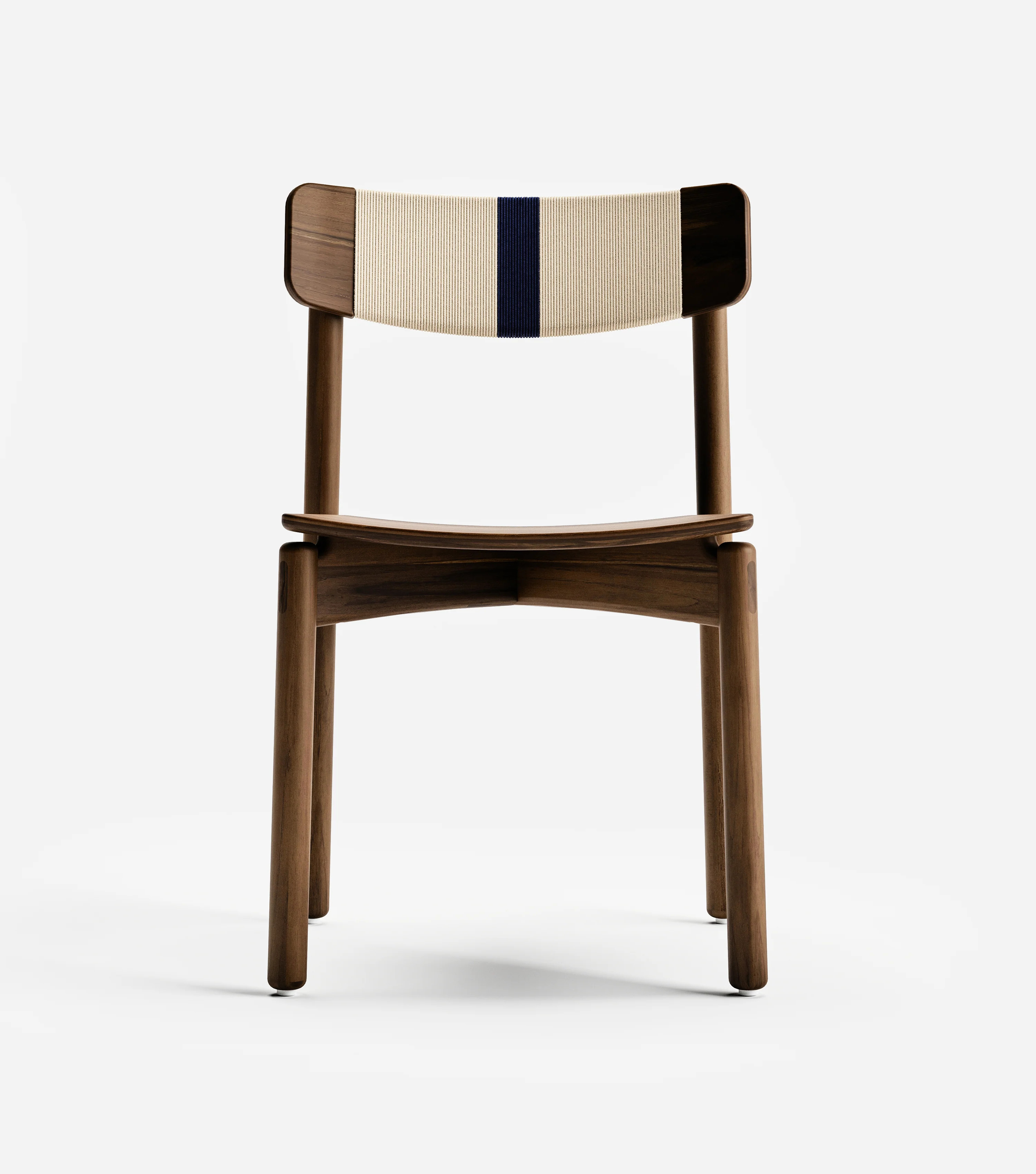 Masaya Stacking Chair Woven Naturaline & Navy Cord | Forever Furniture by MasayaCo | Masaya Co