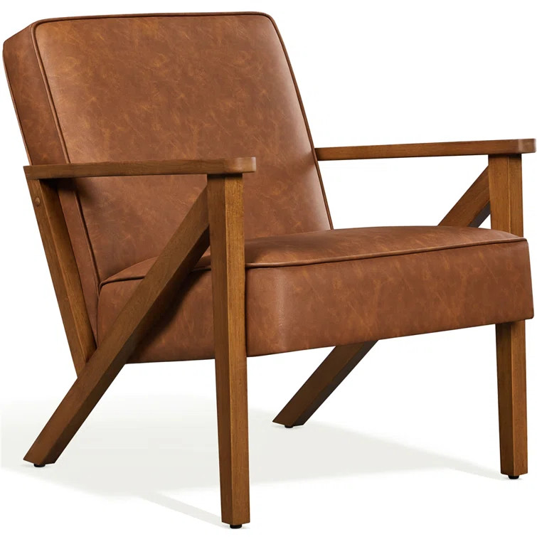 Baseemah Vegan Leather Armchair | Wayfair North America