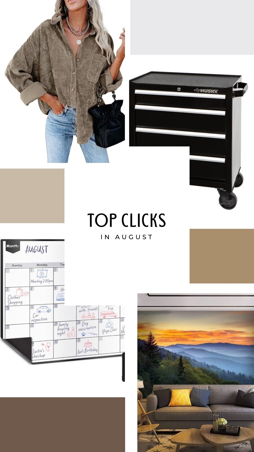 Top Clicks in August
.

.

.

.
Teacher Outfits
Teacher Style
Teacher Things
Classroom Decor

#LTKFindsUnder50 #LTKHome #LTKFamily