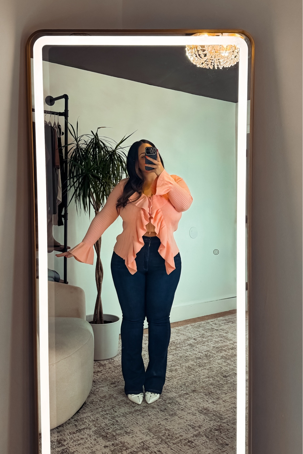 Sweater - in a size XL. If you like your sleeves to feel super long, size up to an XXL. 

Jeans are Walmart, linked on my Mavely! 

#LTKMidsize #LTKPlusSize #LTKStyleTip