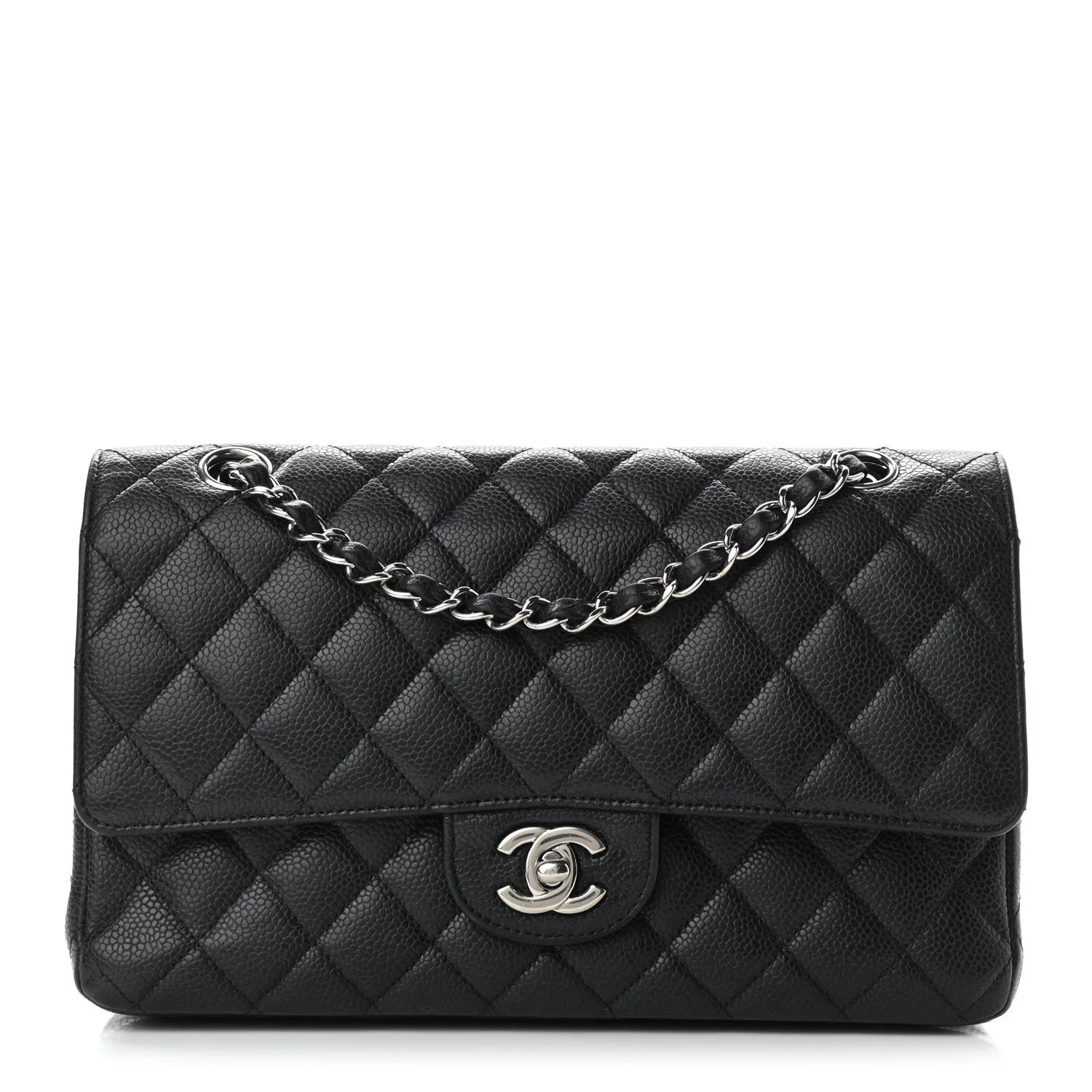 CHANEL Caviar Quilted Medium Double Flap Black | FASHIONPHILE | Fashionphile