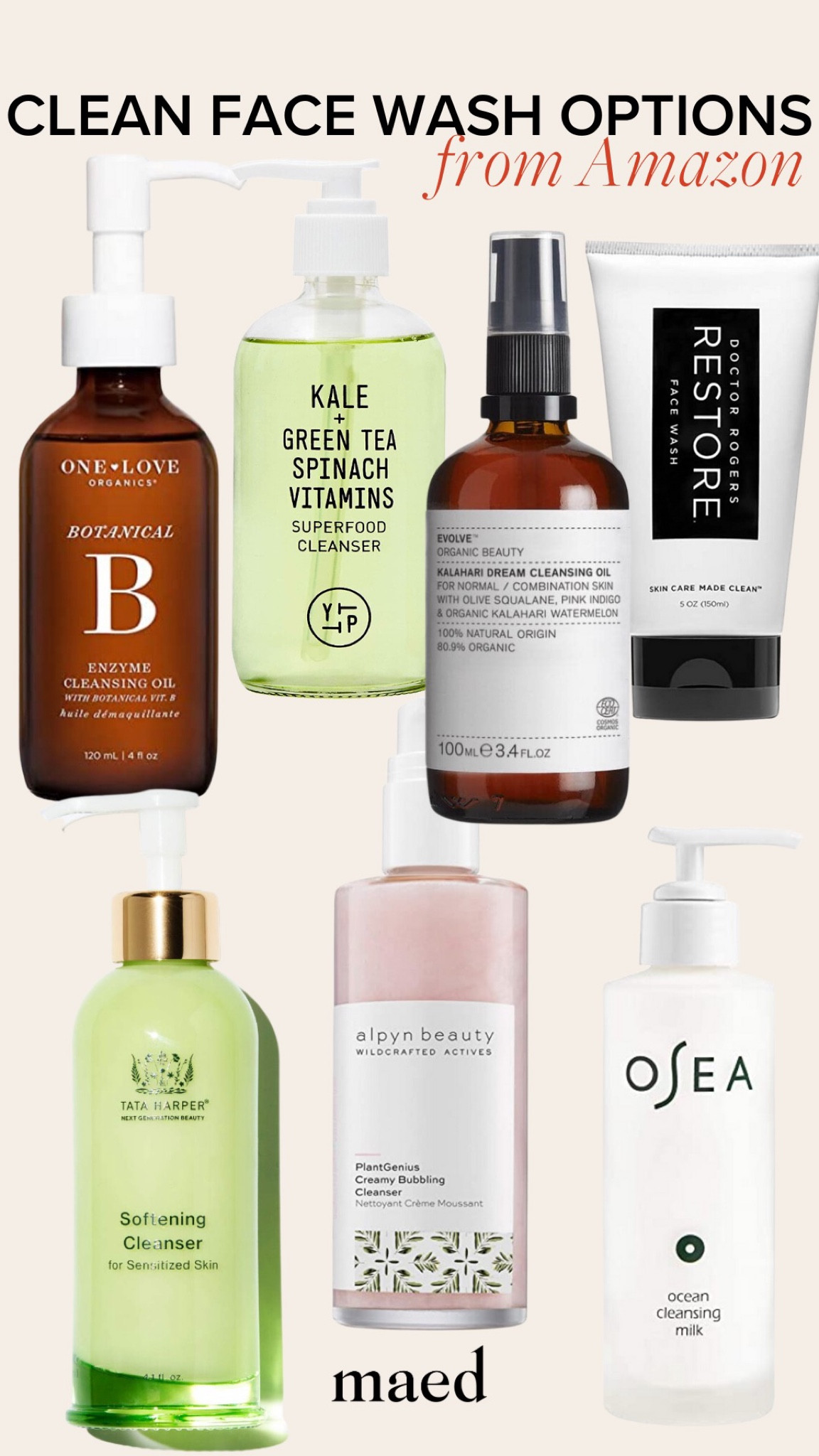 Clean face washes you can find at Amazon! 

#LTKbeauty #LTKunder100 #LTKFind