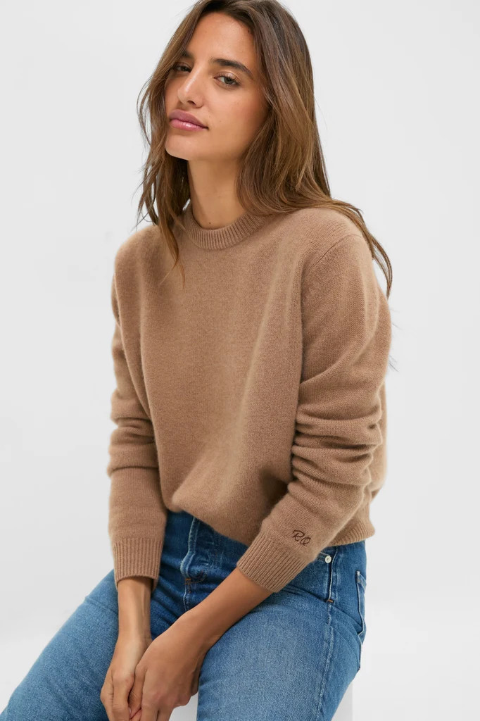 Mocha Cashmere Boyfriend Bodie Crewneck | Tuckernuck (US)