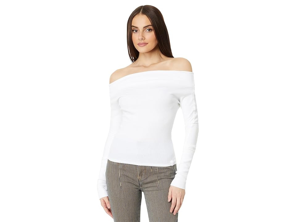 Free People Gigi Long Sleeve Women's Clothing Ivory : MD (Women's 8-10), Cotton | Zappos