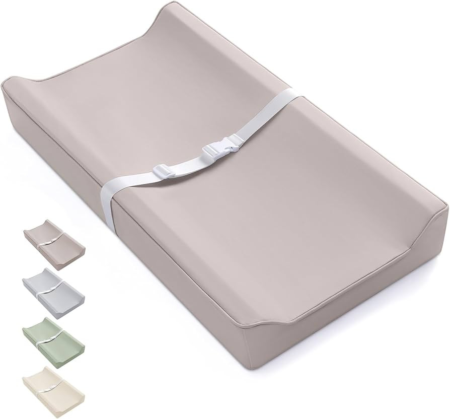 Blissful Diary Vegan Leather Baby Changing Pad with Waterproof & Wipe-Clean PU Cover, Standard Si... | Amazon (US)