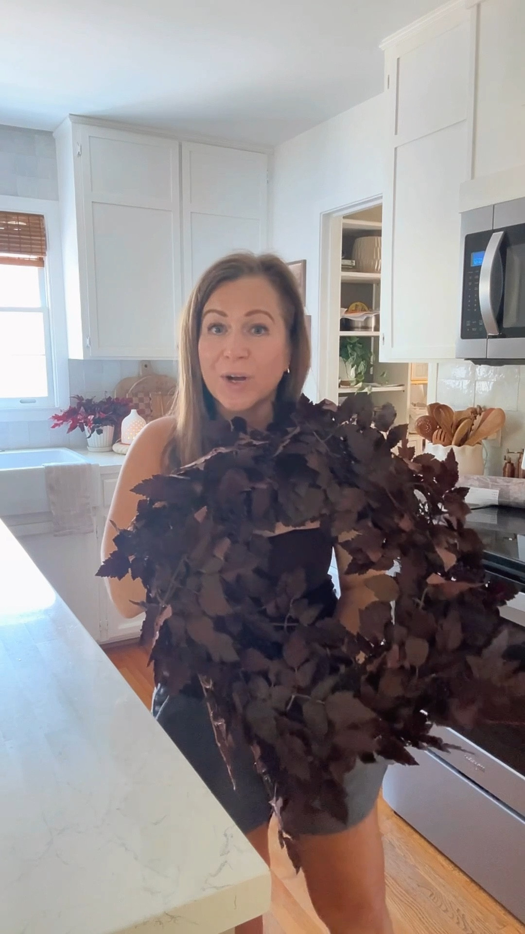 The viral plum leaf stems also come  in garlands and wreaths!!
The wreaths come as a set of 2- perfect if you have double front doors, want to hang it in more than one place or you can go in with a friend and each get one!

#LTKStyleTip #LTKSeasonal #LTKFindsUnder50