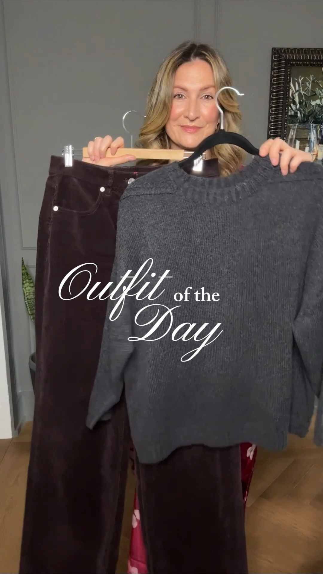  Grey and brown — the perfect cozy combo 🤎🩶 Loving these @SPANX corduroys for their colour and stretch! 

#LTKcanada #LTKover50style #LTKwinter