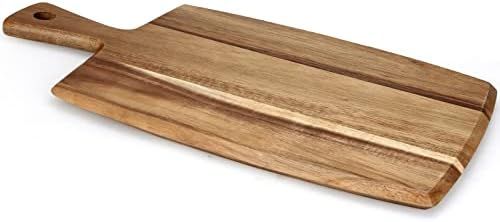 Acacia Wood Cutting Board with Handle Wooden Chopping Boards Charcuterie Board Kitchen Butcher Ch... | Amazon (US)