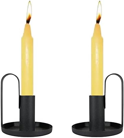 PTINBG Candle Holder, Candlestick Holders Retro Wrought Iron Taper Candle Holders for Wedding, Di... | Amazon (US)