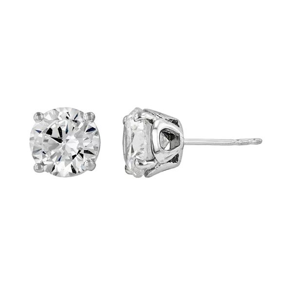 DiamonLuxe Sterling Silver 3 1/10-ct. T.W. Simulated Diamond Stud Earrings | Kohl's