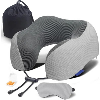 Neck Pillow For Traveling, Upgraded Travel Neck Pillow For Airplane Pure Memory Foam Travel Pillow For Flight Headrest Sleep, Portable Plane Accessor | Wayfair North America