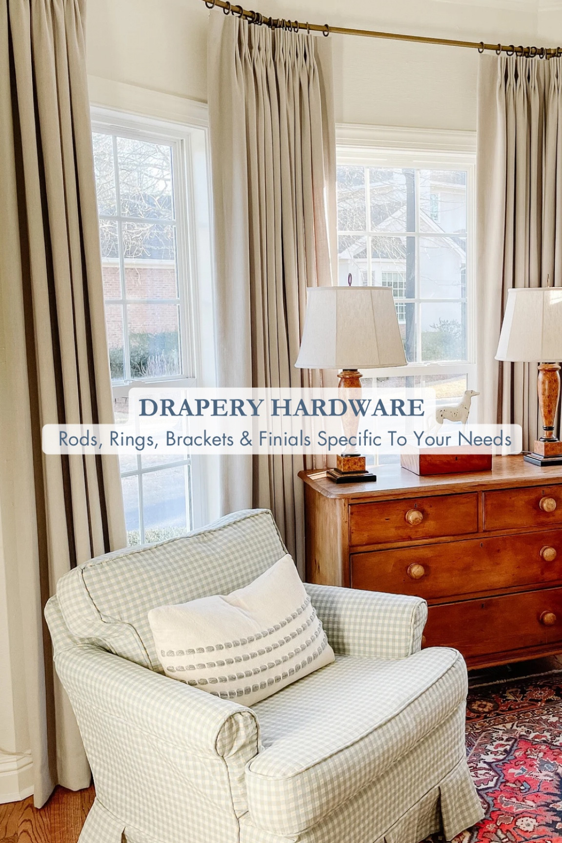 Shop our beautiful drapery hardware in various finishes, styles and lengths. 

Curtain hardware, curtain wand, drapery rings, curtain rings, curtain rod, drapery rod, drapery hardware set, curtain hardware set, curtain finials, drapery finials, acrylic curtain rod, acrylic and gold drapery rod  

#LTKHome