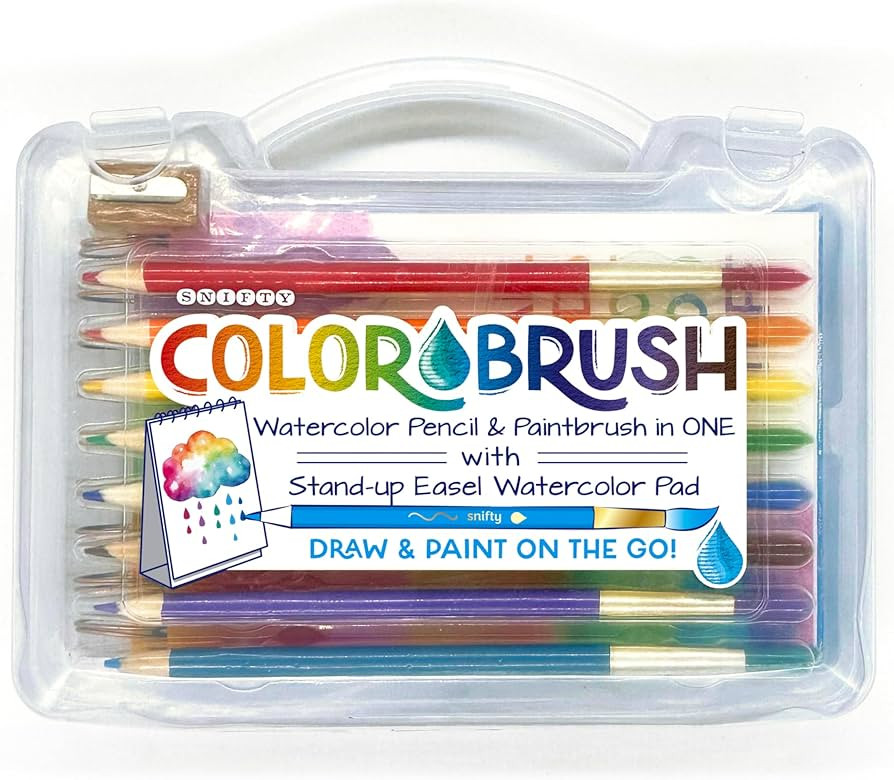Snifty Colorbrush on The Go, Watercolor Pencil and Paintbrush with Stand-Up Easel Watercolor Pad | Amazon (US)