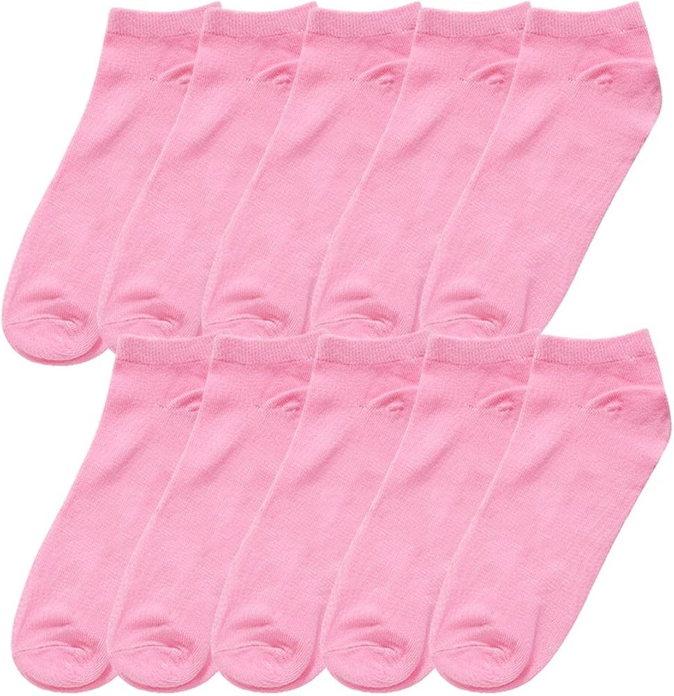 Allegra K Athletic Low Cut Ankle Socks-Stretch Cuffs Soft 10 Pairs | Amazon (US)