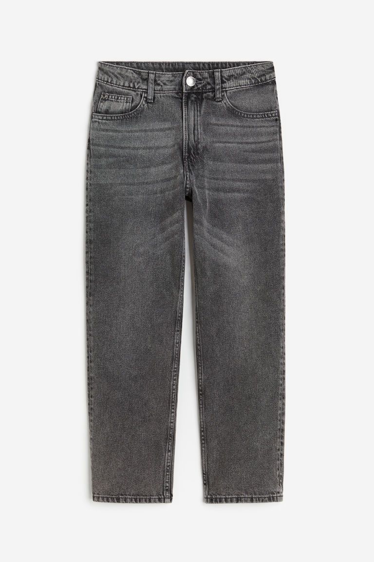 H & M - Loose Fit Jeans - Grey | H&M (UK, MY, IN, SG, PH, TW, HK)