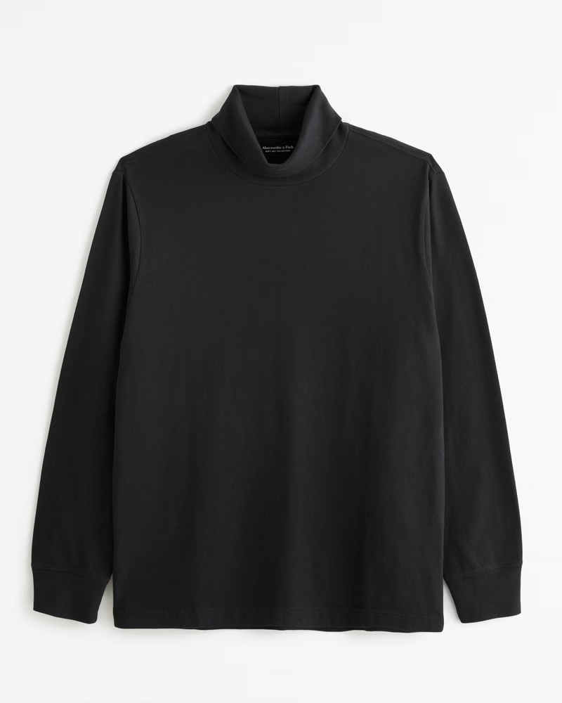 Men's Long-Sleeve Polished Turtleneck Tee | Men's Tops | Abercrombie.com | Abercrombie & Fitch (US)