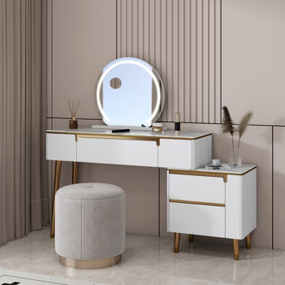 23.6" Round LED Vanity Mirror with Stand | Target