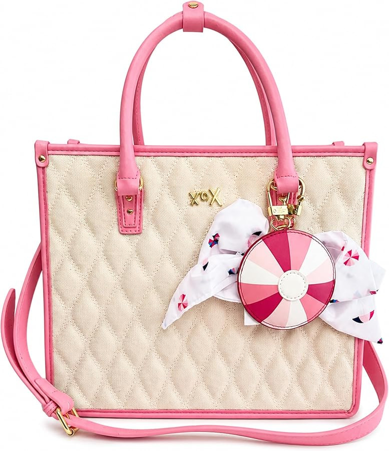 Betsey Johnson XOLALA Quilted Crossbody Purse with Handles - 10" H x 12" W x 5" D | Amazon (US)