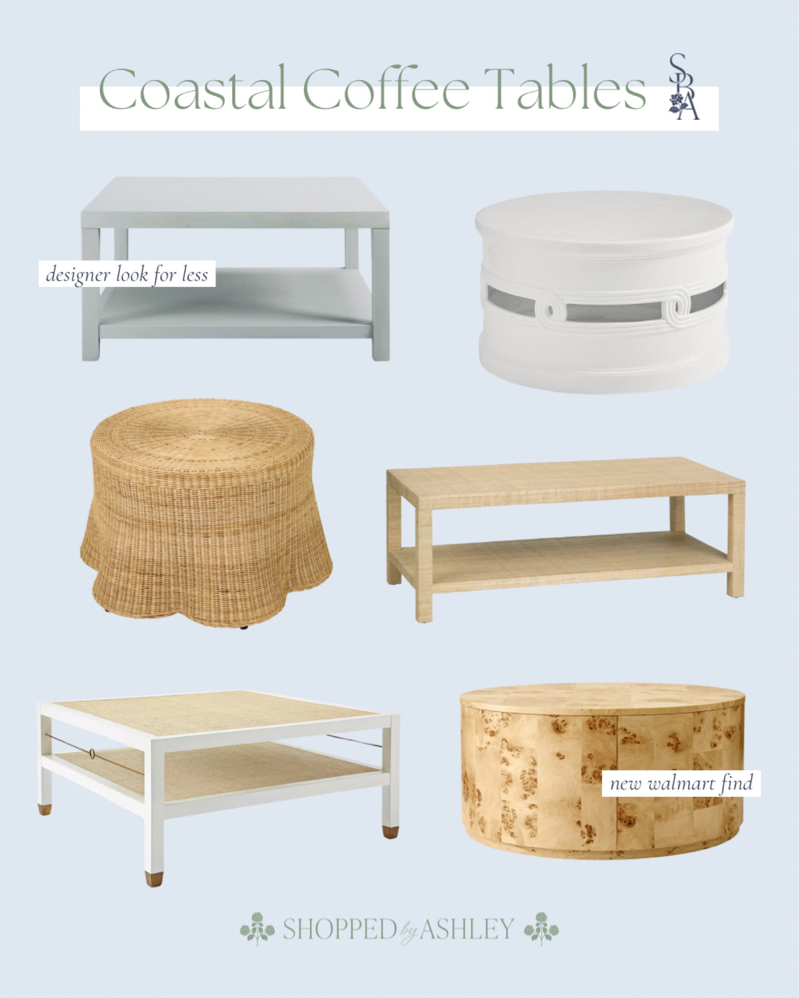 New classic coastal coffee table round up! More linked! 

Coastal coffee table, round coffee table, square coffee table, white coffee table, designer coffee table, burlwood coffee table, Walmart home, Walmart furniture, wayfsir furniture, designer look for less 

#LTKStyleTip #LTKHome #LTKSaleAlert