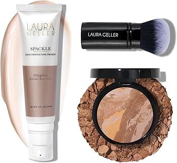 LAURA GELLER NEW YORK Baked Balance-n-Brighten Powder Foundation - Tan + Spackle Super-Size Skin ... | Amazon (US)