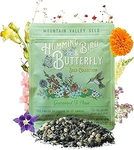 Package of 80,000 Wildflower Seeds - Hummingbird and Butterfly Wild Flower Seeds Collection - 23 ... | Amazon (US)