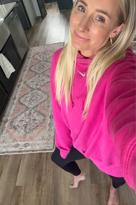 Pink sweatshirt | nike sweatshirt | nike hoodie | spring outfit | casual

#LTKbeauty #LTKstyletip #LTKover40