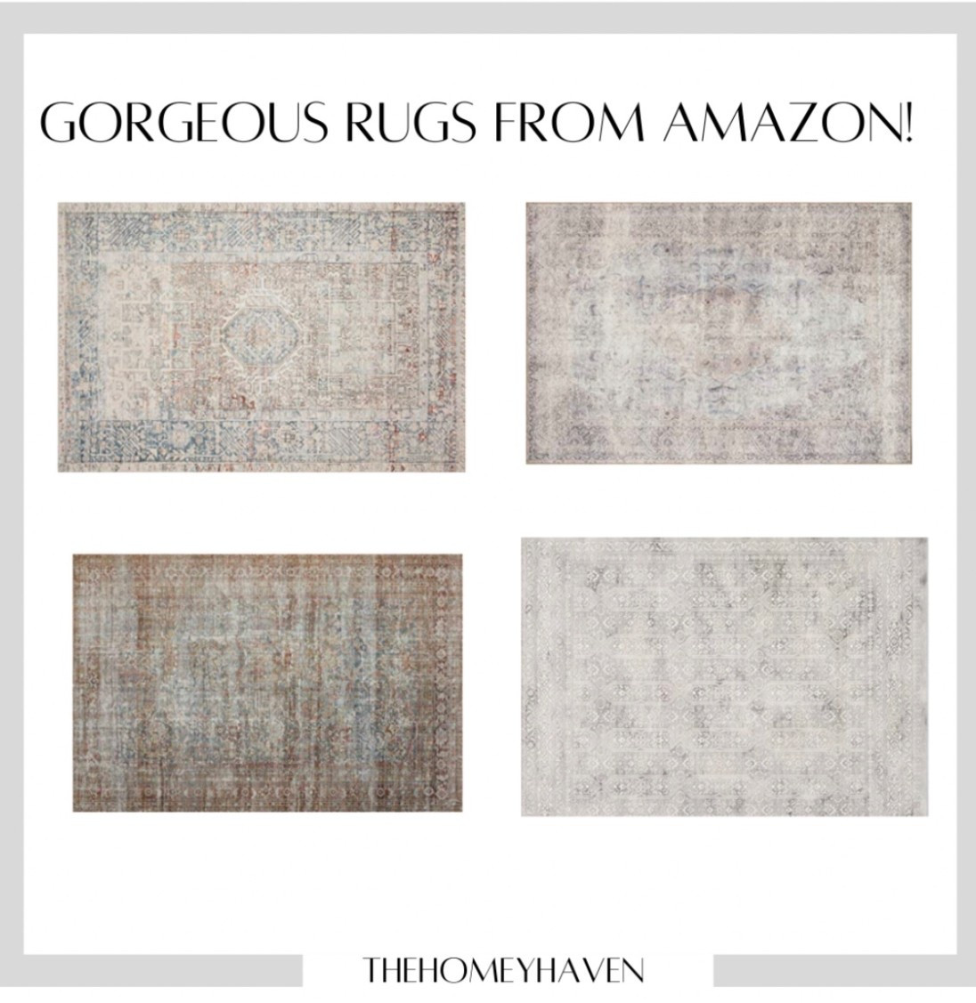 Love these neutral rugs for all rooms in the home! 


Neutral area rugs, nursery, living room, gray rugs, tan rugs, living room rugs, entryway rugs, console table, kitchen rugs, dining room rugs, modern rugs, home, home decor, Amazon finds, Amazon home, summer outfits, beach vacation, travel outfit

#LTKHome #LTKSaleAlert #LTKdayinmylife