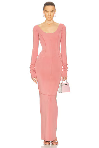 Helsa Scarlet Maxi Knit Dress in Rose Pink from Revolve.com | Revolve Clothing (Global)