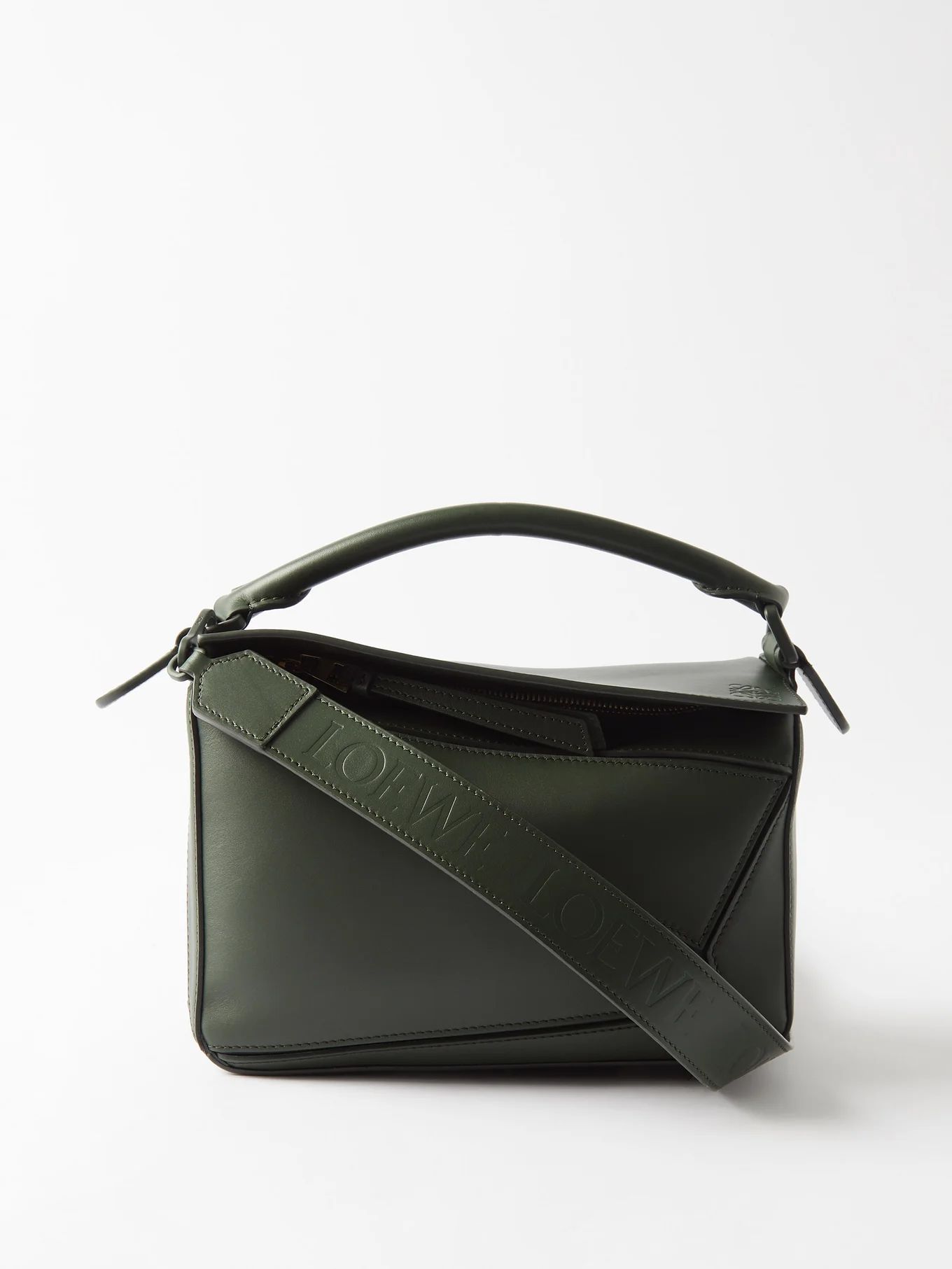 Puzzle small leather cross-body bag | LOEWE | Matches (UK)