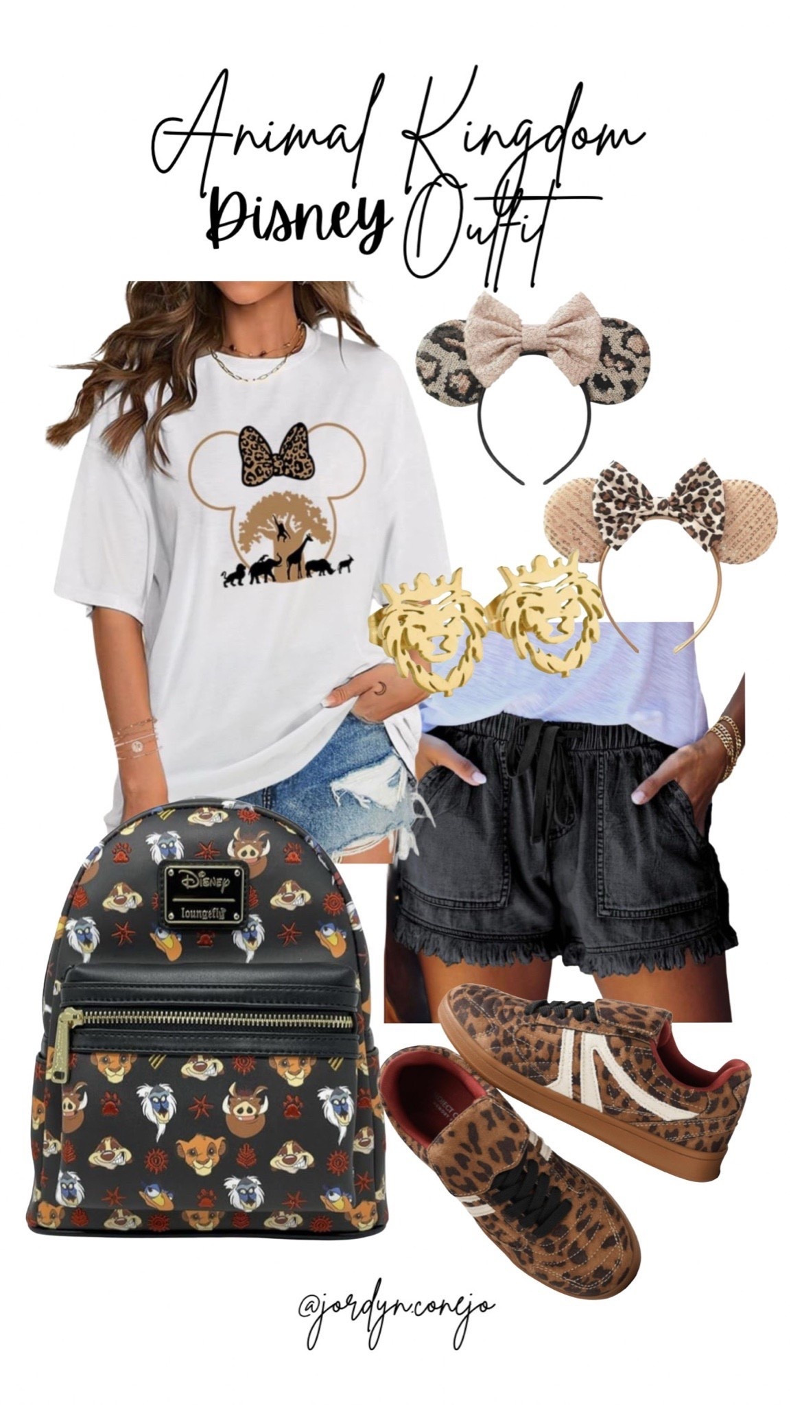 Animal Kingdom Park Outfit for Women 🐆 

Lion king Disney outfit- leopard print- black womens shorts- leopard sneakers- Disney ears- travel outfit- pack for Disney- Disney backpack- Disney purse- lion earrings- animal kingdom inspired- gold earrings- women’s style- women’s outfit

#LTKootd #LTKTravel #LTKmomlife