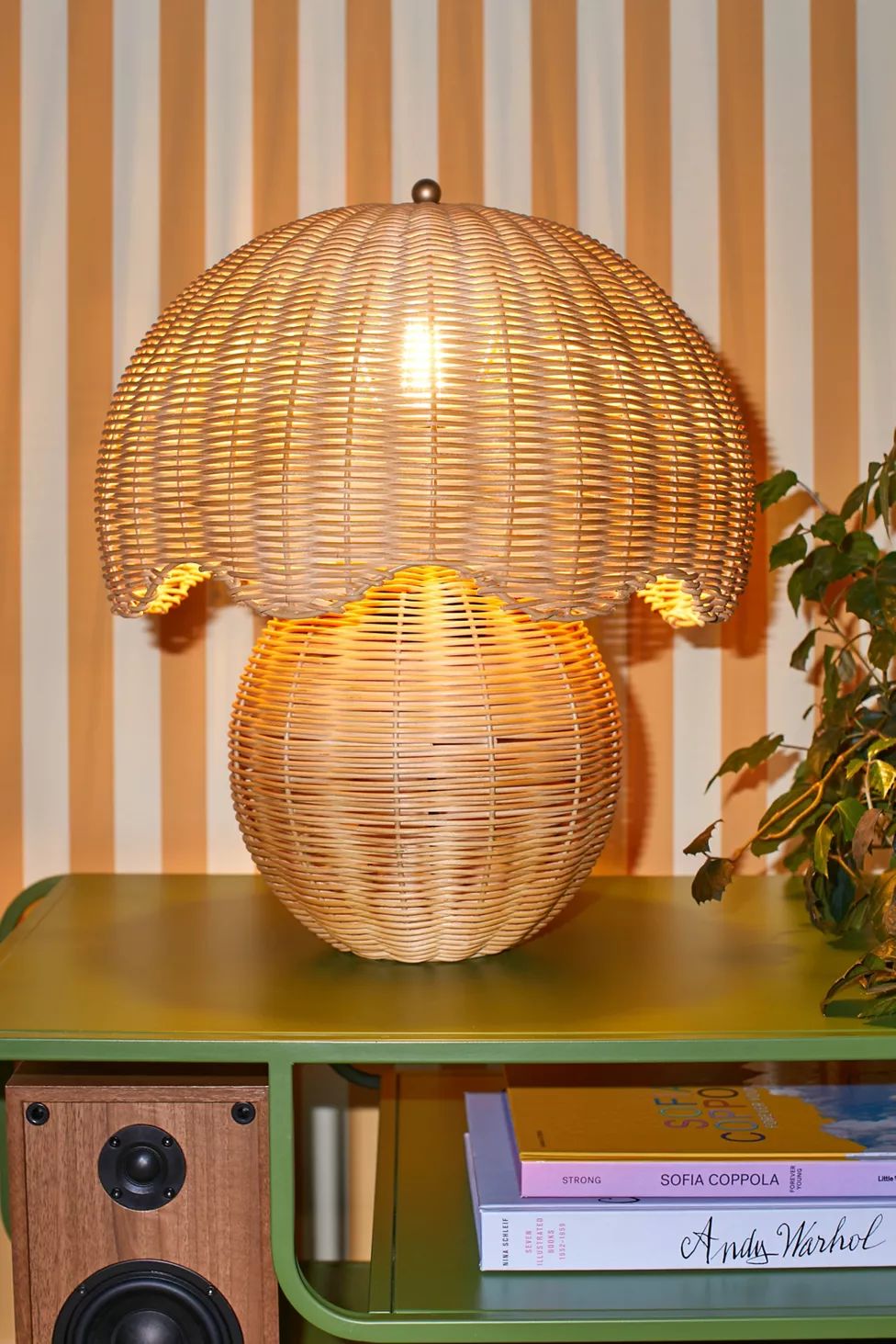 Sylvia Rattan Table Lamp | Urban Outfitters (US and RoW)