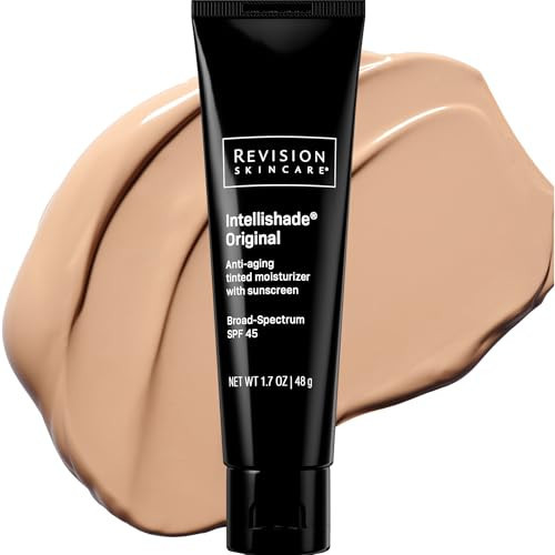 Revision Skincare Intellishade® Original SPF 45, Anti-Aging Tinted Sunscreen for Face, Daily Moisturizer with SPF, Anti-Wrinkle with Peptides & Vitamin C, Hydrating Broad-Spectrum Sunscreen, 1.7 oz | Amazon (US)