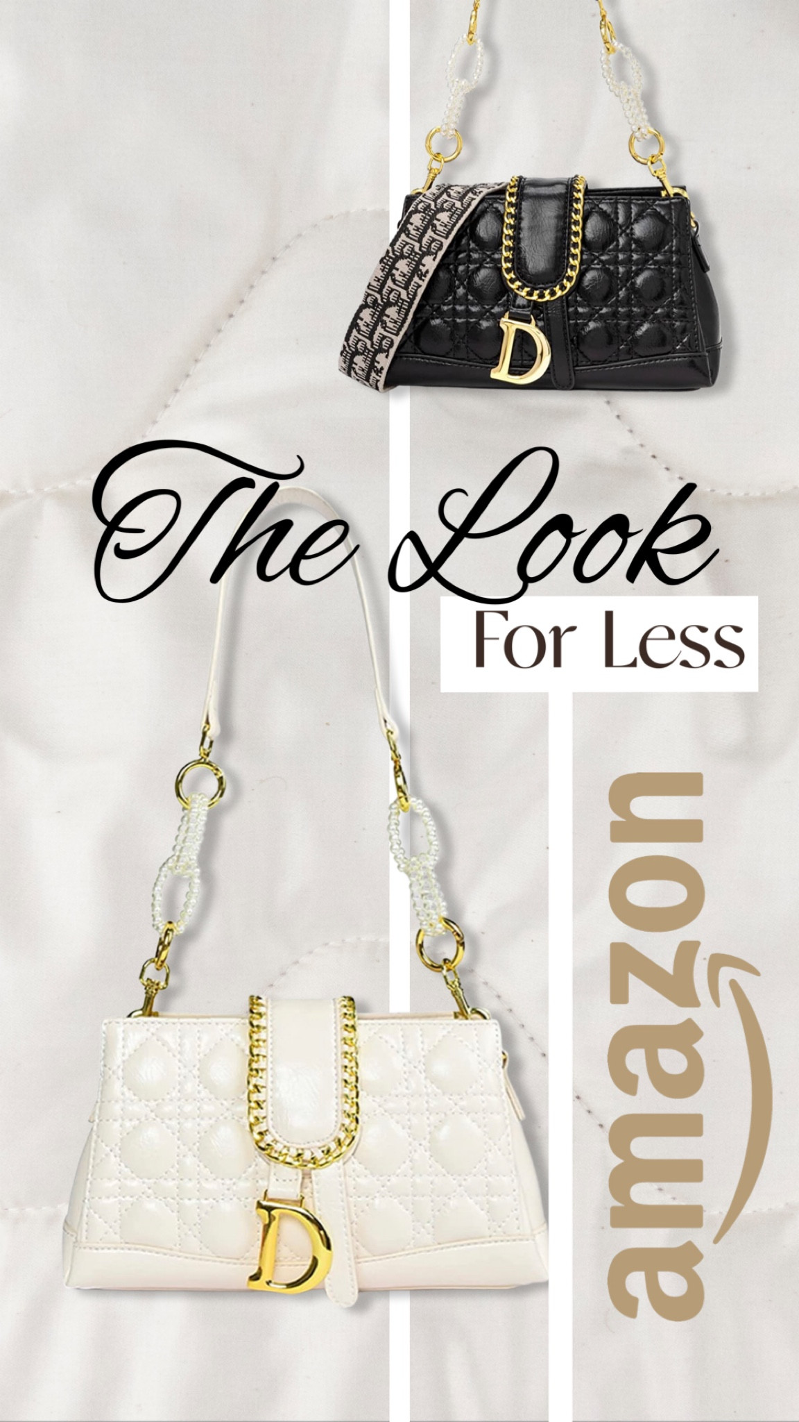 Amazon Leather Bags 
Gold accent bags 
Dior bags 
Amazon fashion 

#LTKunder100 #LTKwedding #LTKitbag