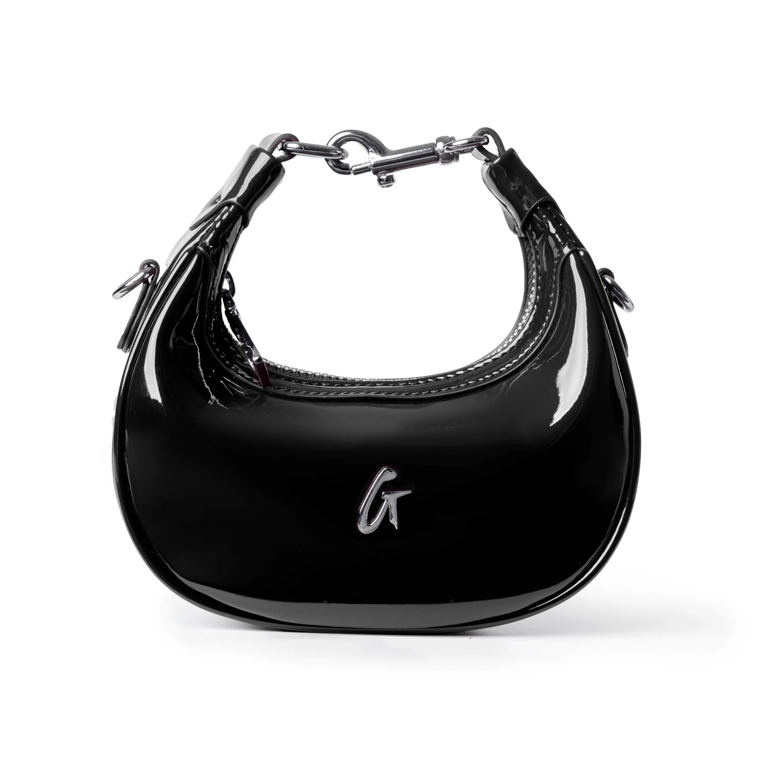 NANO MIRROR HOBO BAG - MIRROR BLACK | Glam-Aholic Lifestyle