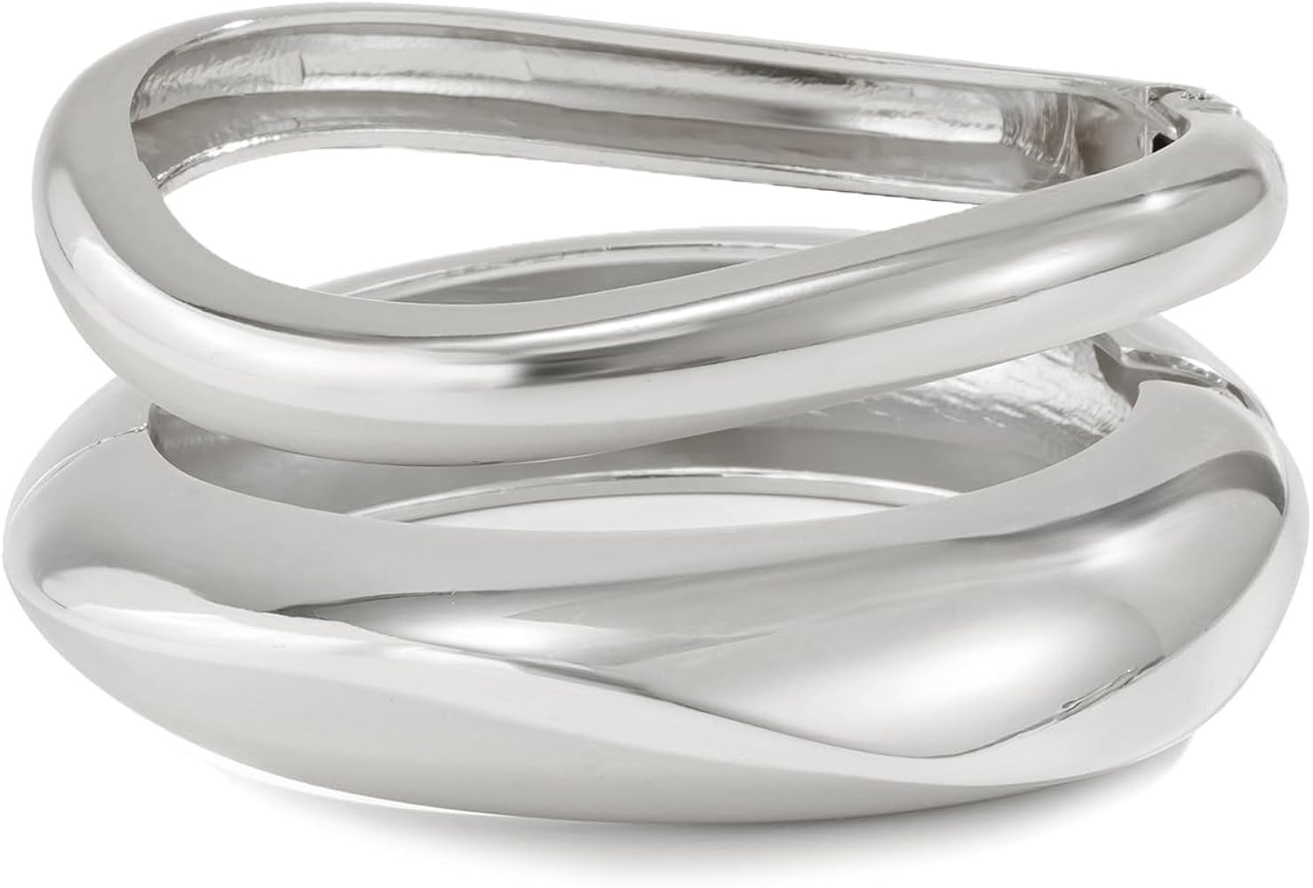 Gold Bangle Bracelets for Women Wide Chunky Cuff Bracelet Stack Trendy Open Adjustable Twist Cuff... | Amazon (US)